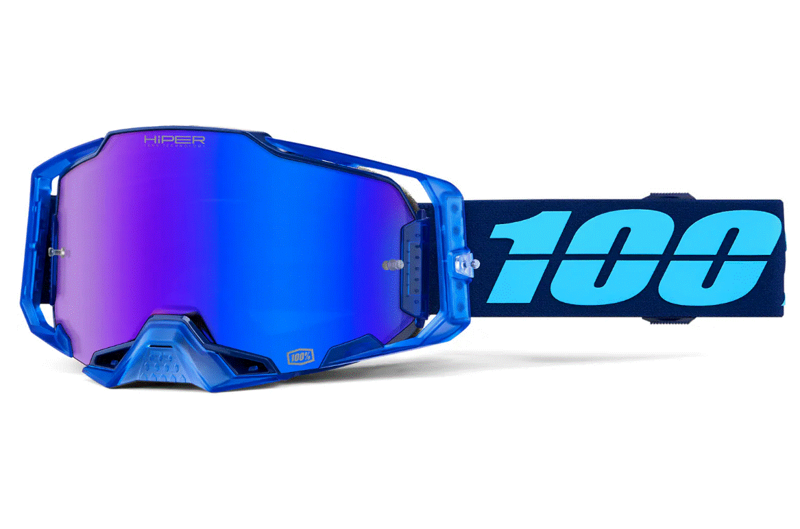 Мотокрос очила 100% ARMEGA HIPER COUPE MIRROR BLUE