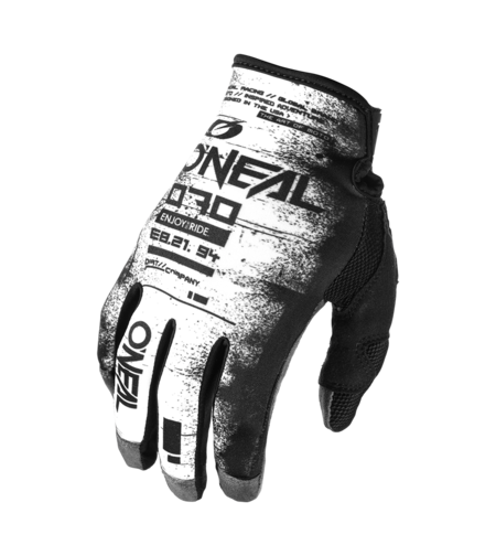 Мотокрос ръкавици O'NEAL MAYHEM SCARZ BLACK/WHITE V.24