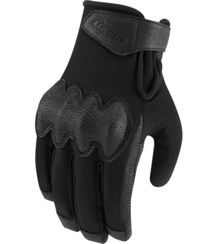 Кожени мото ръкавици ICON PDX3 - BLACK