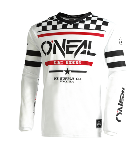 Мотокрос джърси O'NEAL SQUADRON V.22 WHITE/BLACK