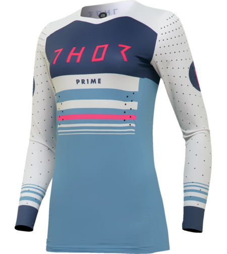 Дамско мотокрос джърси THOR PRIME BLAZE LIGHT BLUE