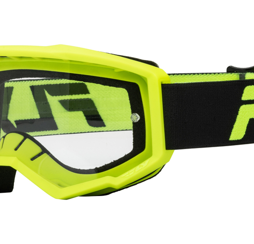 Мотокрос очила FLY RACING Focus 24 Black/Hi-Vis - Clear Lens