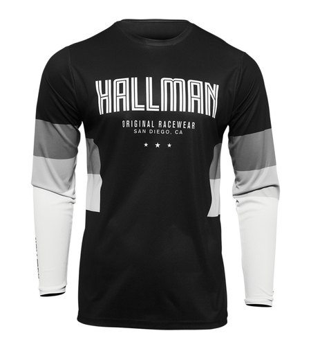 Мотокрос джърси THOR HALLMAN DIFFER DRAFT BLACK/WHITE