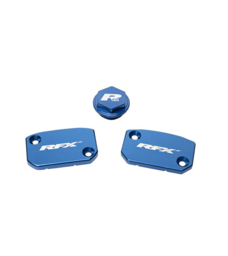 Комплект капаци RFX Pro Reservoir Cap Kit Kit (Blue) (Brembo Brake and Clutch) Husq 16-21
