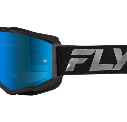 Мотокрос очила FLY RACING Zone Black/Black - Sky Blue/Smoke Lens 2025