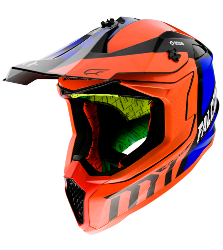 Мотокрос каска MT FALCON WARRIOR-ORANGE