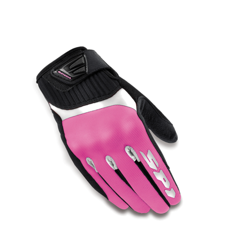 Дамски текстилни мото ръкавици SPIDI G-FLASH WHITE/PINK