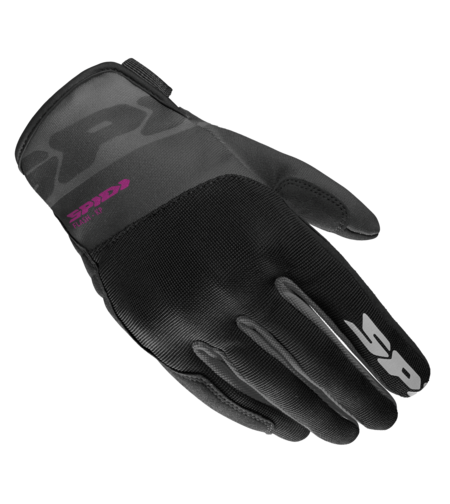 Дамски текстилни мото ръкавици SPIDI FLASH-KP BLACK/FUCHSIA