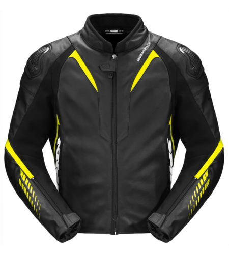 Кожено мото яке SPIDI NKD-1 Black/Fluo