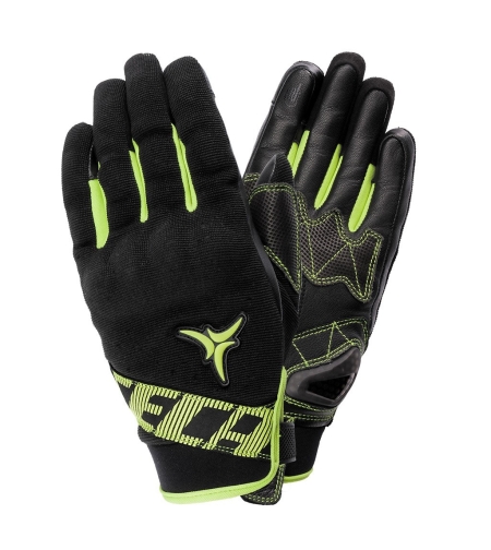 Текстилни ръкавици SECA X-STRETCH BLACK/FLUO