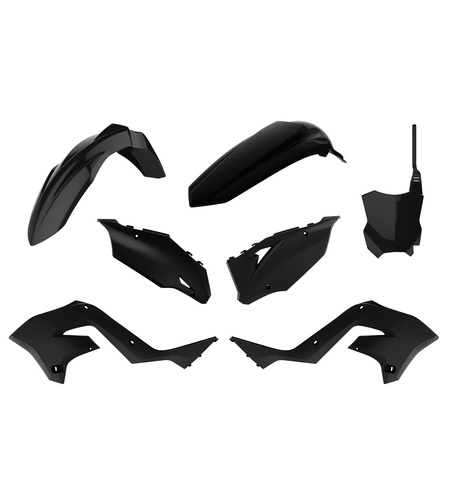 Пластмасов MX кит Polisport за Kawasaki KX125/250 рестайлинг 450 (2020) - 2003-08 Black