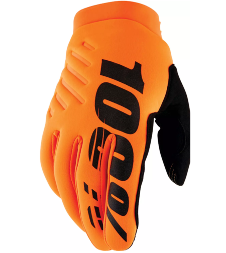 Мотокрос ръкавици 100% BRISKER FLUO ORANGE/BLACK