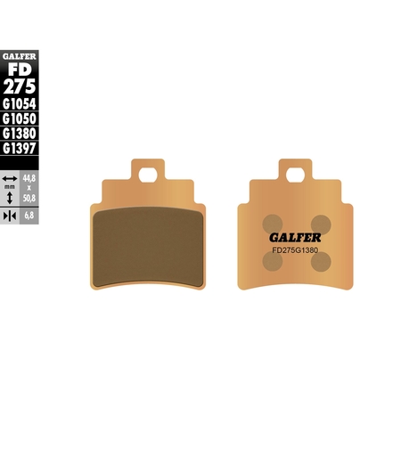 Предни/Задни мото накладки Galfer SINTERED SCOOTER FD275G1380