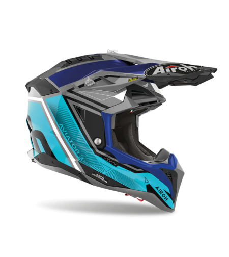 Мотокрос каска AIROH AVIATOR 3 League Blue Gloss