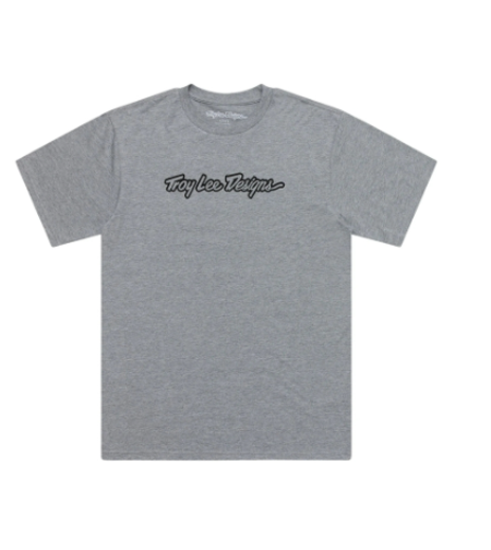 Тениска TROY LEE DESIGNS Signature - Gray Heather