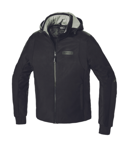 Текстилно мото яке SPIDI Hoodie Armor H2Out Black