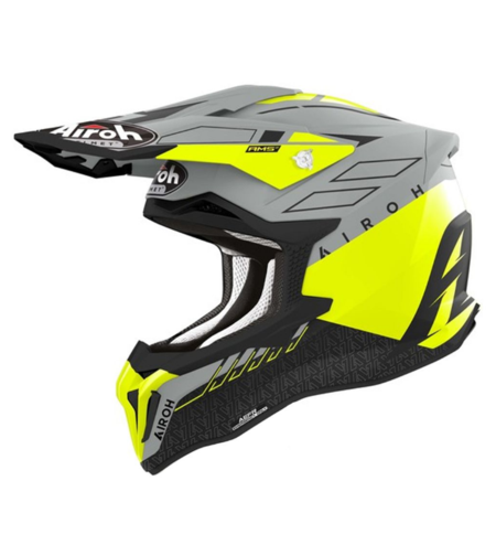 Мотокрос каска Airoh Strycker Skin Yellow Matt
