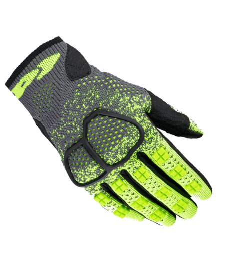 Текстилни мото ръкавици SPIDI CROSS KNIT YELLOW FLUO