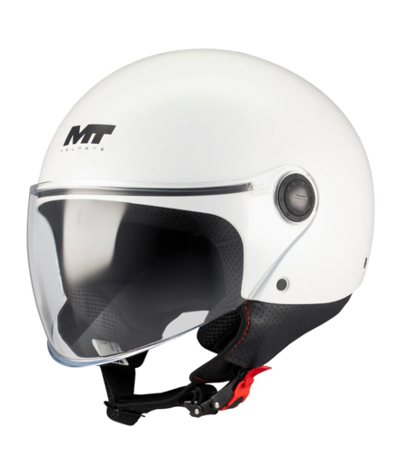 КАСКА ЗА СКУТЕР MT STREET S PURE A0 WHITE GLOSS