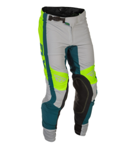 Мотокрос брич FLY RACING - Grey/Lime/Teal