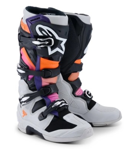Мотокрос ботуши ALPINESTARS TECH 7 BLK/LT GY/ORG FL/MAG