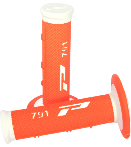 Мотокрос ръкохватки PROGRIP Triple Density 791 WHITE/ORANGE