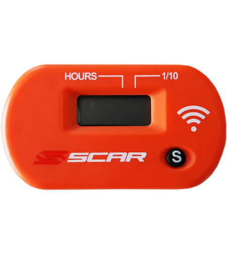 Мото часовник SCAR HOUR METER с Wireless ORANGE