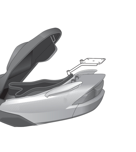 Монтажен комплект за куфари SHAD TOP MASTER SUZUKI BURGMAN 125/150 '02-'06