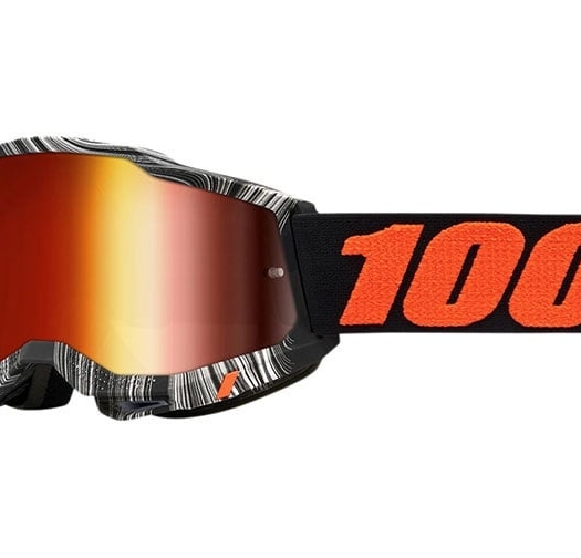 Мотокрос очила 100% ACCURI2 GEOSPACE - MIRROR RED