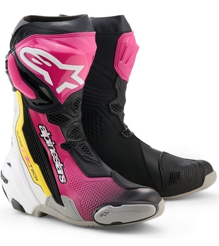 Ботуши ALPINESTARS SUPERTECH R V2 Black/Pink/White/Yellow