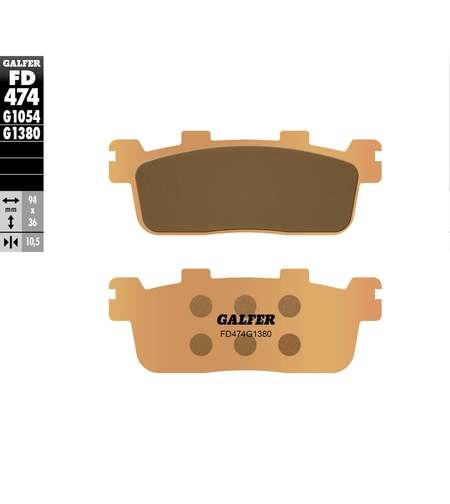 Задни мото накладки Galfer SINTERED SCOOTER FD474G1380