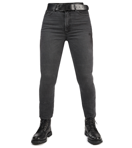 Дамски мото дънки PANDO MOTO Kaya Slim Grey - Slim-Fit Armalith®