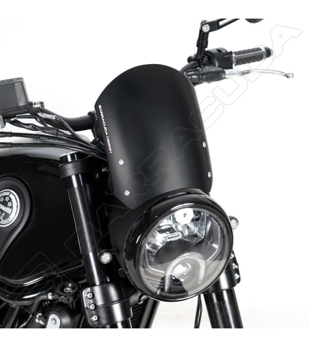 Черна слюда за мотор CLASSIC от алуминий BARRACUDA Benelli Leoncino