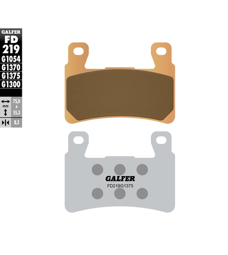 Предни мото накладки Galfer SINTERED COMPOUND FD219G1375