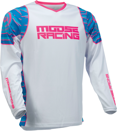 Мотокрос блуза MOOSE RACING QUALIFIER BLACK/PINK