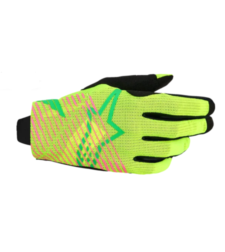 Мотокрос ръкавици ALPINESTARS RADAR PRO GRN/YELL/PNK FL