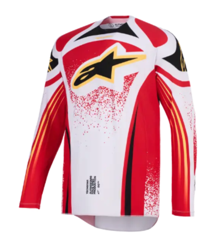 Мотокрос джърси Alpinestars TECHSTAR NOMUR GRAY/RED/BLACK