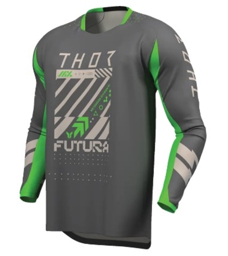Мотокрос джърси THOR LAUNCHMODE FUTURA CHAR/GRN