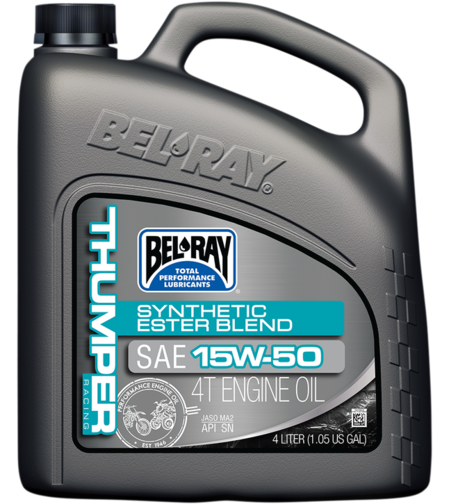 Масло BEL-RAY THUMPER RACING Synthetic Ester Blend T4 15W-50 4L