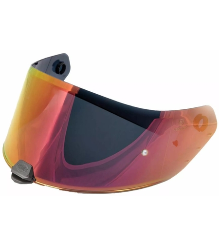 Червен иридиев визьор за каска PREMIER HYPER/DEVIL RED CHROMED