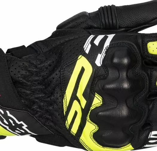 КОЖЕНИ РЪКАВИЦИ ALPINESTARS SP-3 BLK/FLUO YEL/WHT
