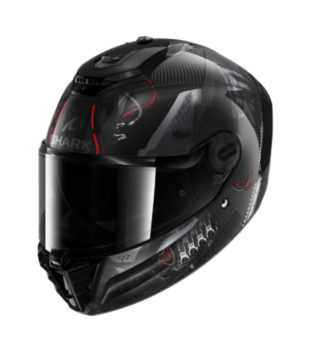 Каска SHARK SPARTAN RS CARBON XBOT BLACK/RED/SILVER
