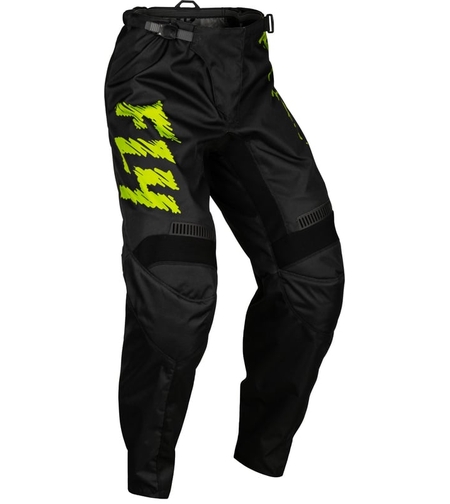 Детски мотокрос брич FLY RACING F-16 Riding- Black/Neon Green/Light Grey