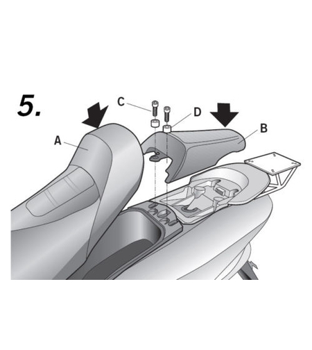 Монтажен комплект за куфари SHAD Y0MJ17ST