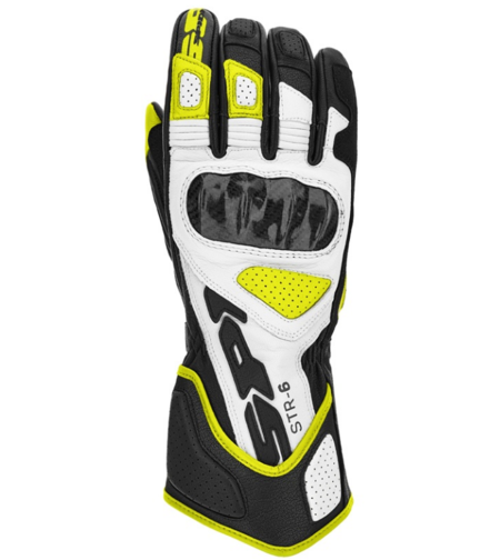 Кожени мото ръкавици SPIDI STR-6 Black/Fluo