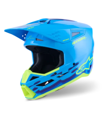 Мотокрос каска ALPINESTARS SM3 FORCE CYAN