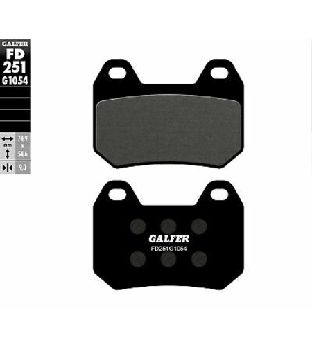 Задни мото накладки Galfer SEMI METAL FD251G1054