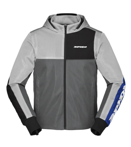 Мото суитшърт SPIDI HOODIE NET GRAY/BLUE