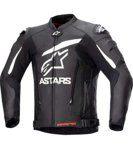 Кожено яке ALPINESTARS GP PLUS R V4 BLACK/WHITE