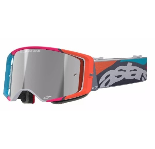 Мотокрос очила ALPINESTARS SUPERTECH STREAM GRAY/MULTI MIRROR-SILVER